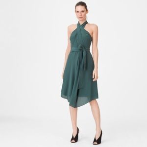 Club Monaco Green Bizbee Silk Dress